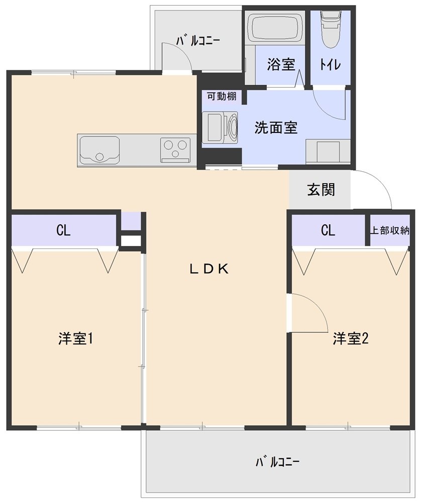 茶山台第１次住宅10号棟 間取り図