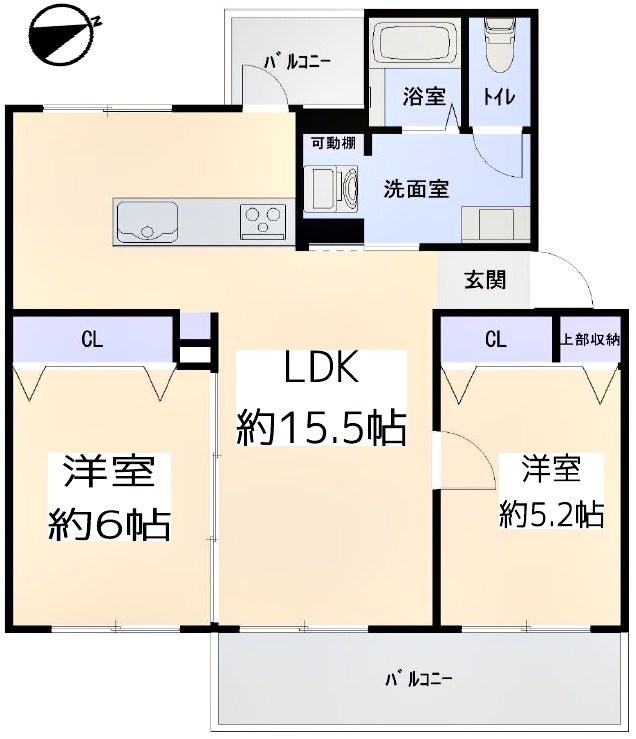 茶山台第１次住宅10号棟 間取り図