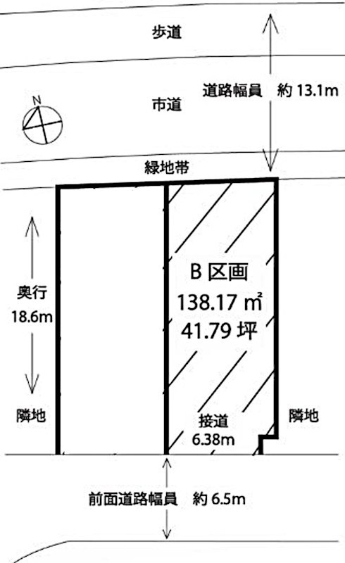 晴美台１丁　B号地 間取り図