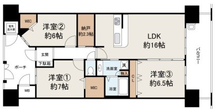 ディーレスティア堺・光明池 間取り図