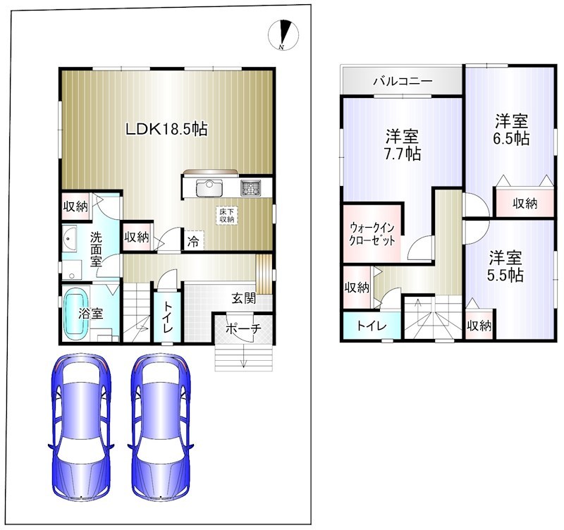 赤坂台４丁　２号棟  間取り図