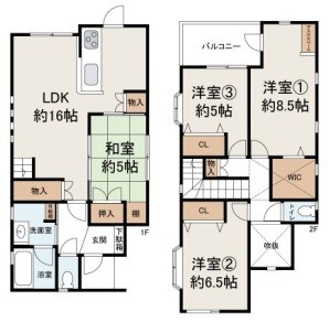 三原台３丁　戸建 間取り図