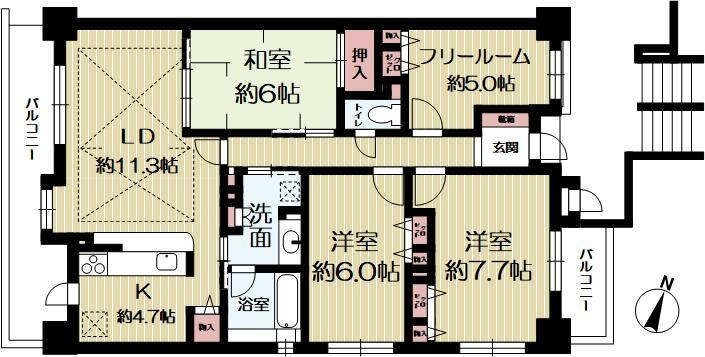 ローレルコート泉ヶ丘 間取り図