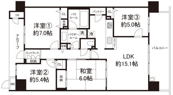 泉ヶ丘アイプレイス  間取り図