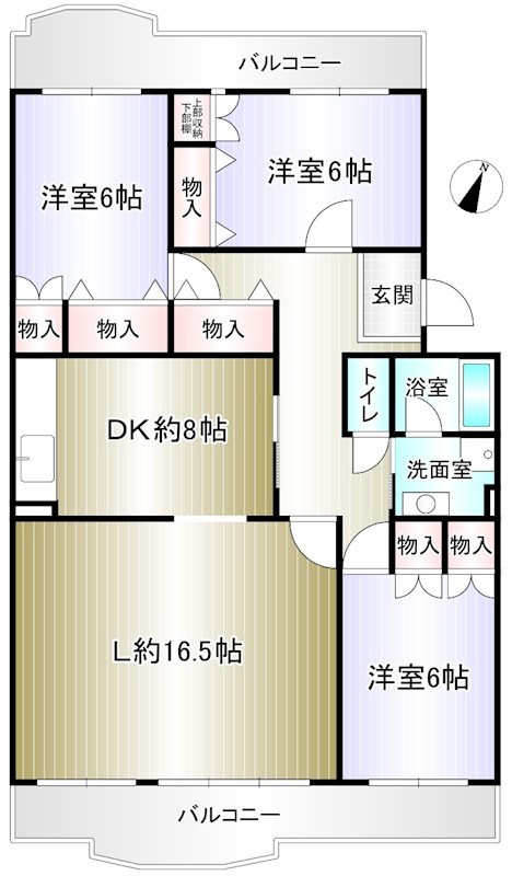 光明池駅前第3住宅8号棟 間取り図