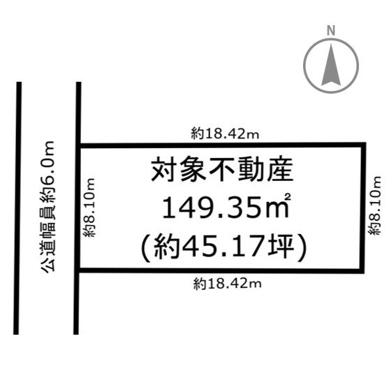名古屋市中川区千音寺土地区画整理89街区7番 間取図・土地図