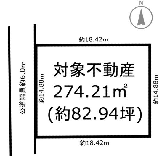 名古屋市中川区千音寺土地区画整理89街区8番 間取図・土地図