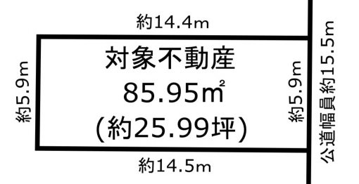 名古屋市港区中川本町六丁目 間取図・土地図