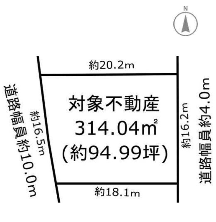 名古屋市港区西川町三丁目 土地 間取図・土地図