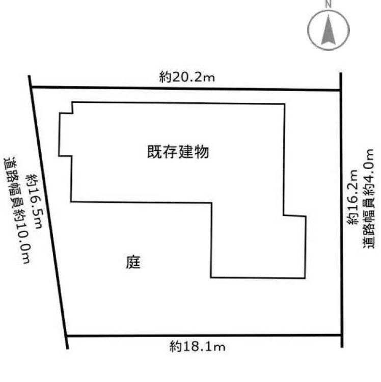 名古屋市港区西川町三丁目 戸建 間取図・土地図