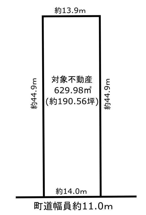 海部郡蟹江町蟹江新田前波 間取図・土地図