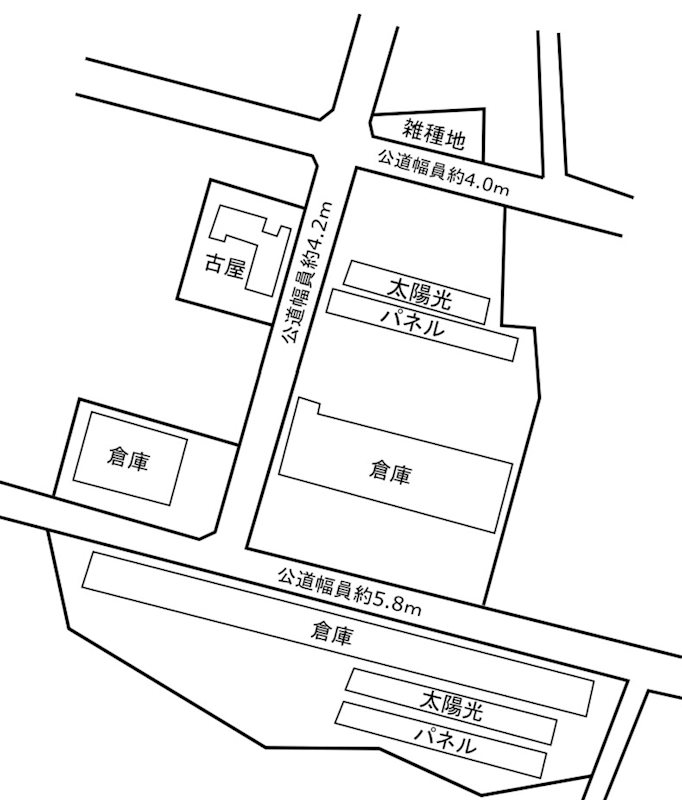 美濃加茂市牧野美濃加茂工場 　 間取図・土地図