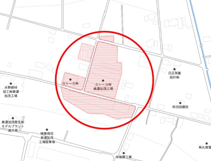 美濃加茂市牧野美濃加茂工場 現地写真
