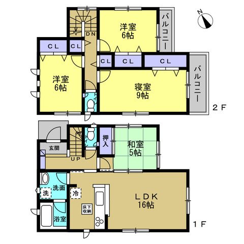 愛西市町方町石塚 間取図・土地図