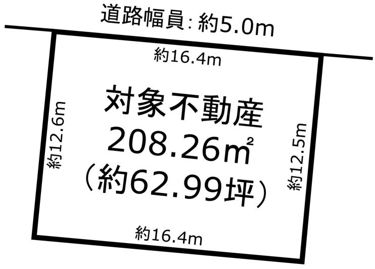 海部郡蟹江町桜三丁目 間取図・土地図