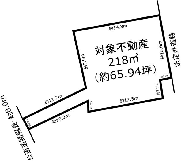 清須市鍋片二丁目 間取図・土地図
