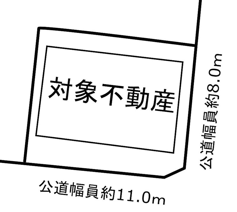 名古屋市中村区並木一丁目　フリーハンド八田 間取図・土地図