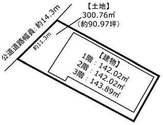 ホワイトハイツエムワン 間取図・土地図