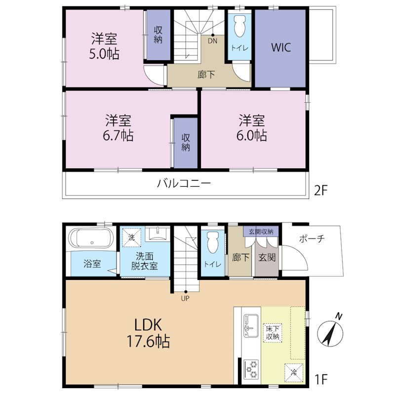 三鷹市牟礼5丁目　G号棟 間取り図