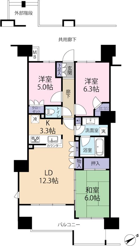 Brillia小田急相模原 間取り図