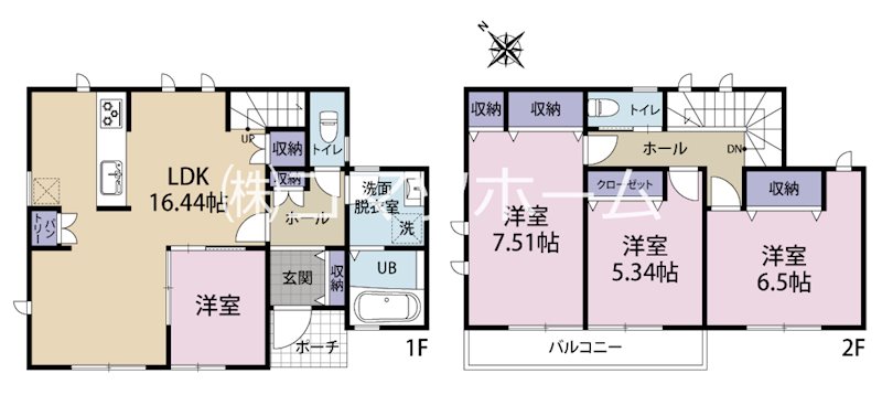 京王線【聖蹟桜ヶ丘】駅まで、フラットアプローチ♪ 間取り図