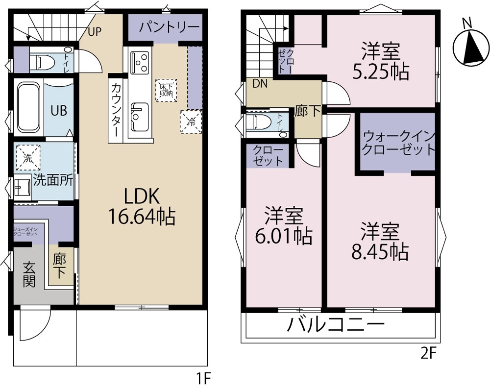 三鷹市上連雀Ⅱ期　6号棟 間取り図
