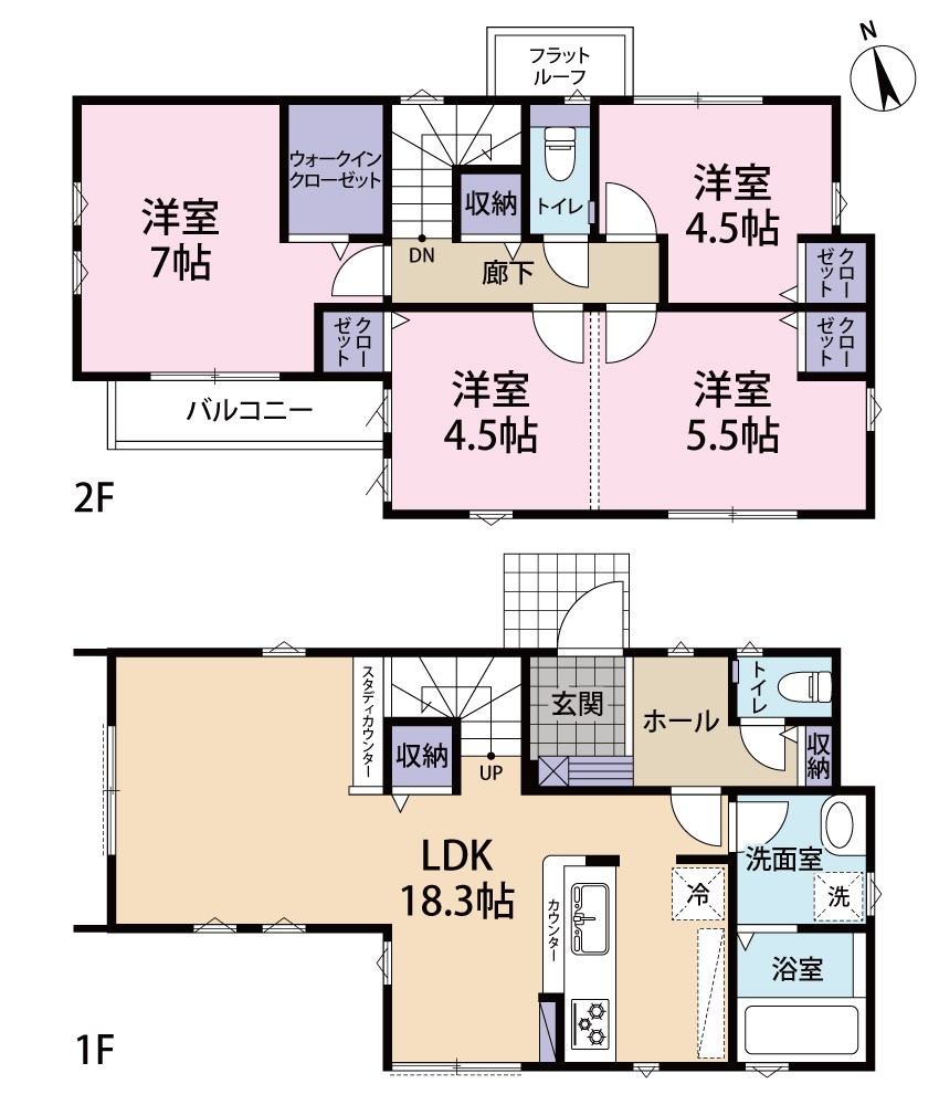 多摩市聖ヶ丘1期　1号棟 間取り図