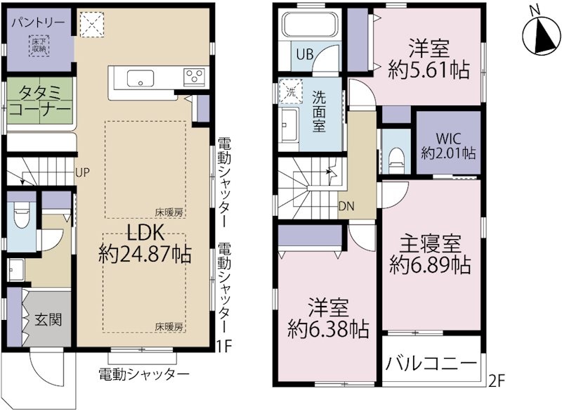 多摩市連光寺6丁目　2号棟 間取り図