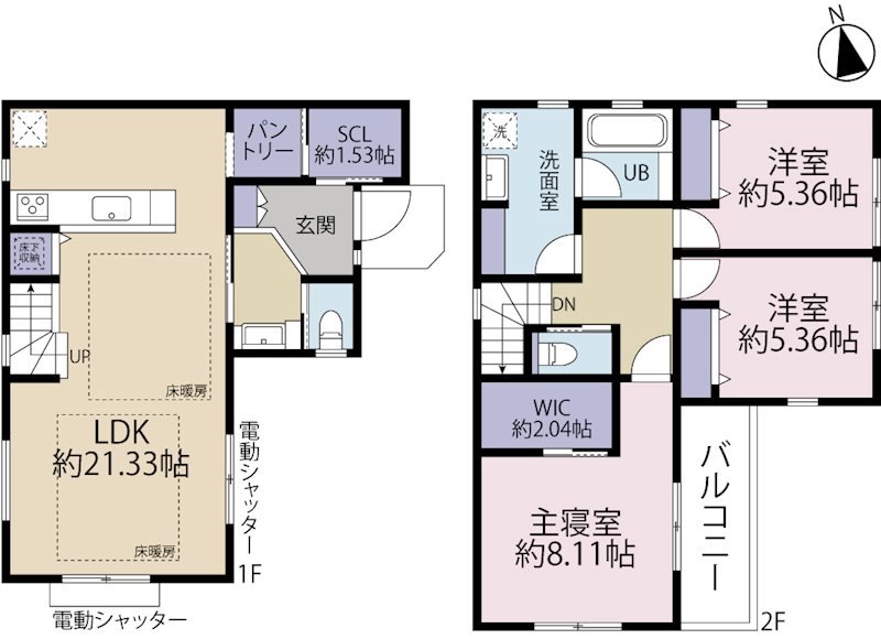 多摩市連光寺6丁目　3号棟 間取り図