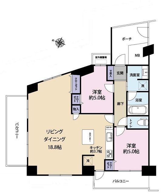 レーベンハイム多摩聖ヶ丘 間取り図