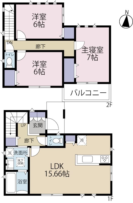 立川富士見町 3号棟 間取り図
