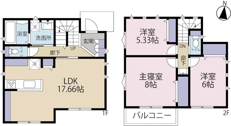 立川富士見町 4号棟 間取り図