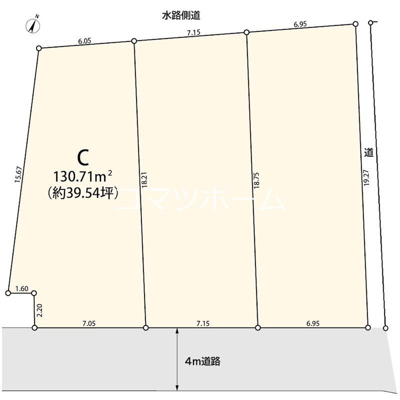 八王子市東中野　売地　C号区 間取り図