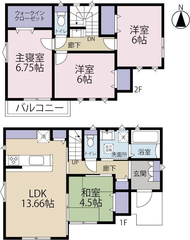 立川富士見町　6号棟 間取り図