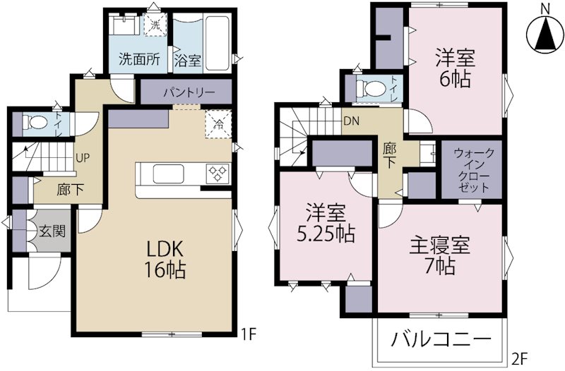 立川富士見町　8号棟 間取り図