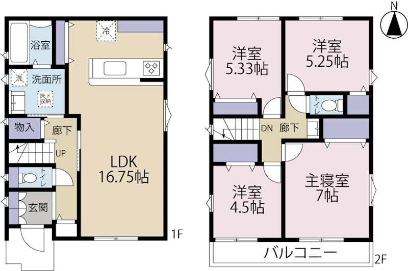 立川富士見町　12号棟 間取り図