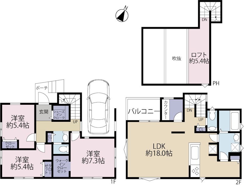 多摩市永山6丁目　1号棟 間取り図