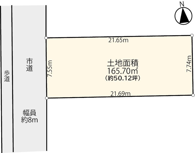立川市柏町4丁目　売土地 間取り図