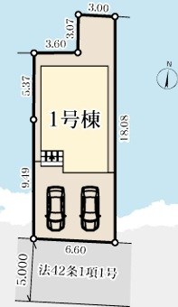 日野市南平　1号棟 間取り図