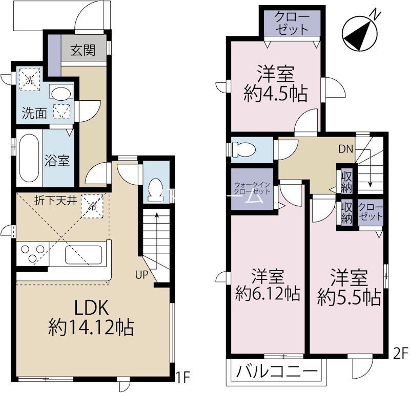 日野市旭が丘7期　3号棟 間取り図