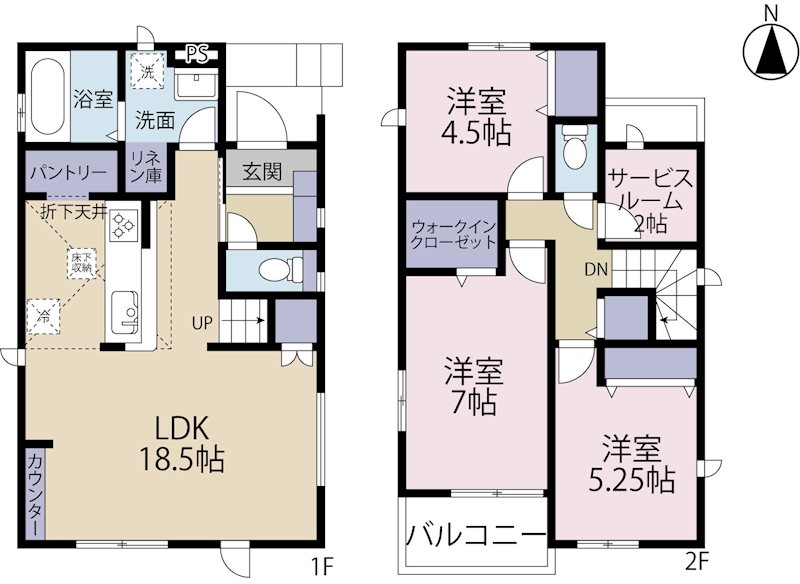 日野市多摩平7期　No.2 間取り図