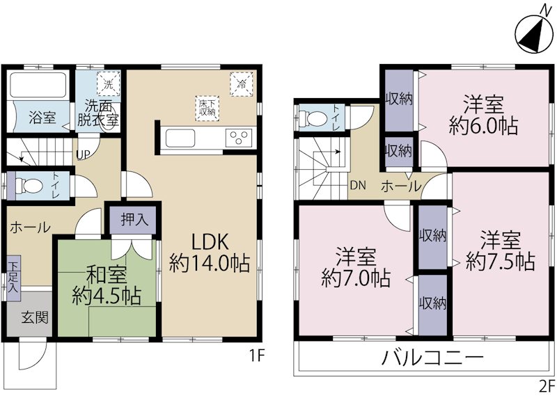 多摩市落合6丁目 間取り図
