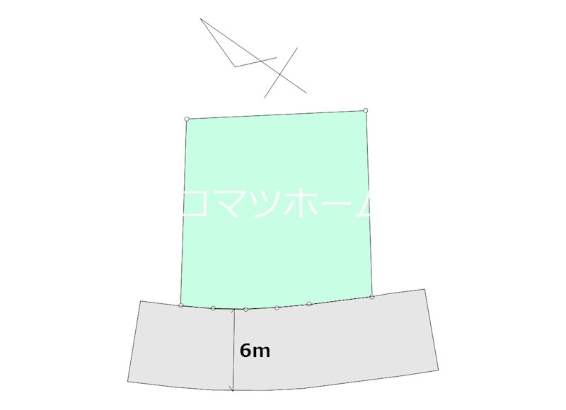 多摩市連光寺　売地 １区画 間取り図