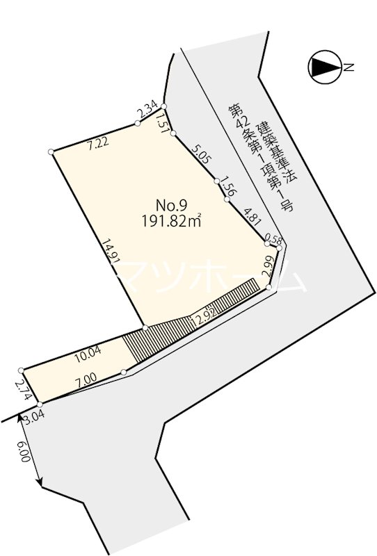 【建築条件なし宅地分譲】2路線利用の新百合ヶ丘駅が生活圏　　9号区 間取り図