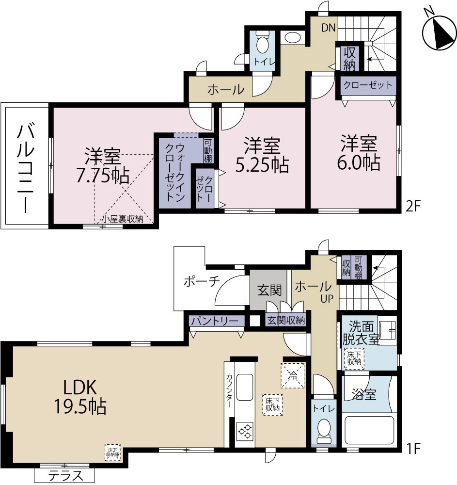 調布市富士見町1丁目2期　4号棟 間取り図
