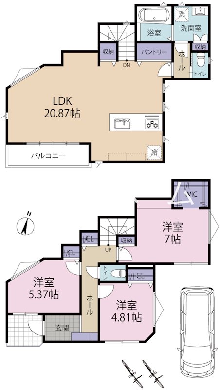 プレミアムステージⅥ　7号棟 間取り図
