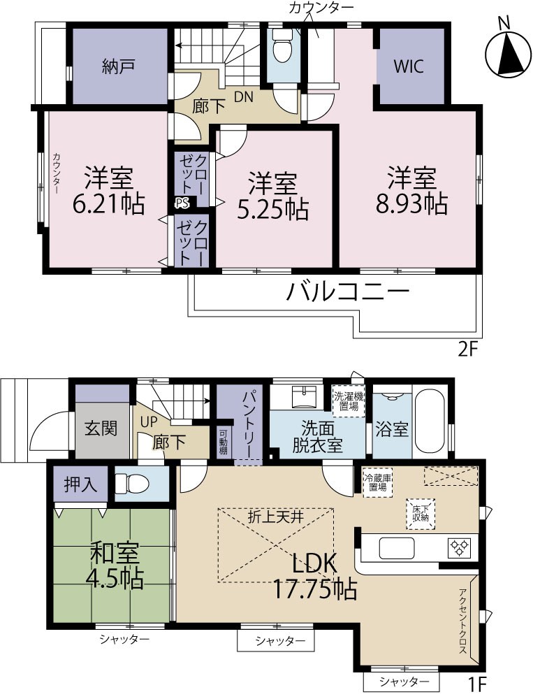 立川市一番町　8号棟 間取り図