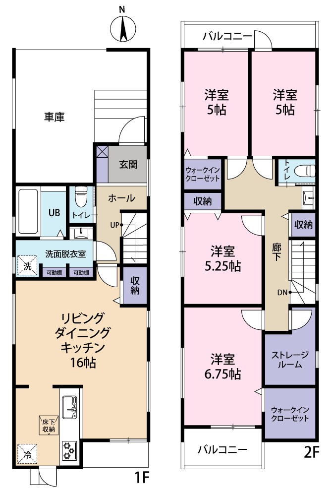 多摩市和田1期　1号棟 間取り図