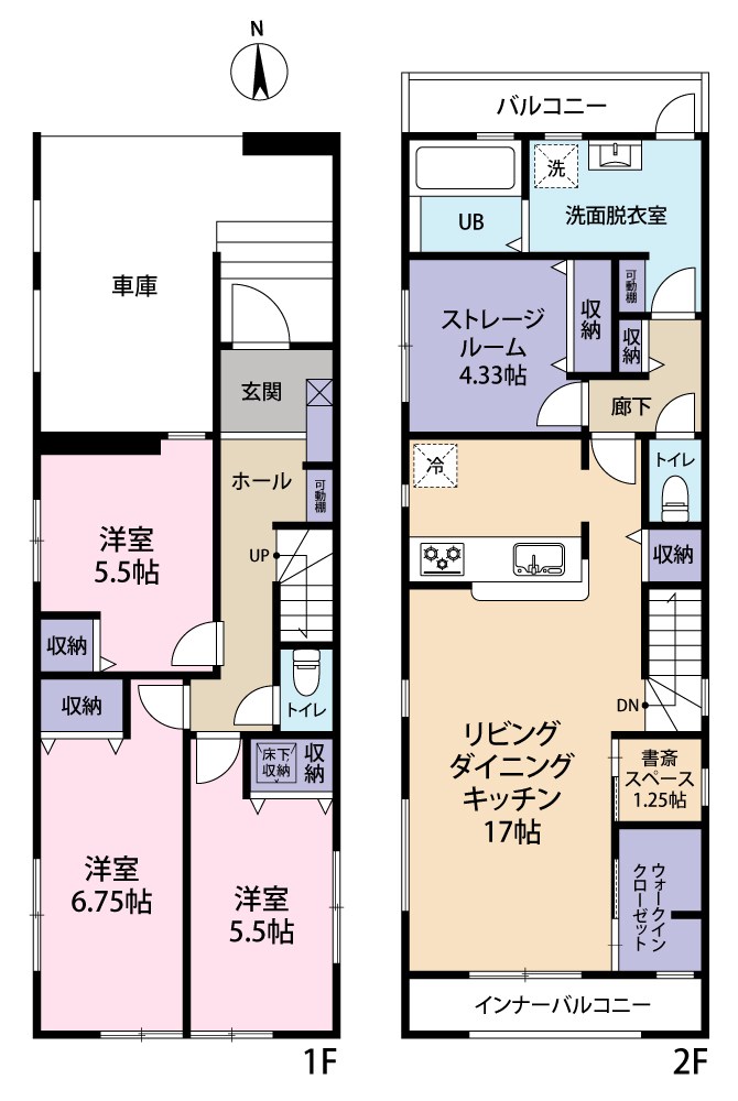 多摩市和田1期　2号棟 間取り図