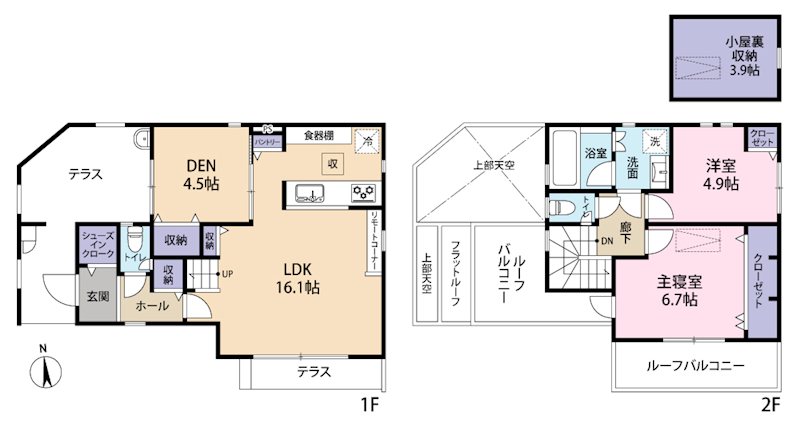 グラフィアス武蔵境　18号棟 間取り図